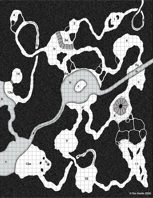 free D&D cave map