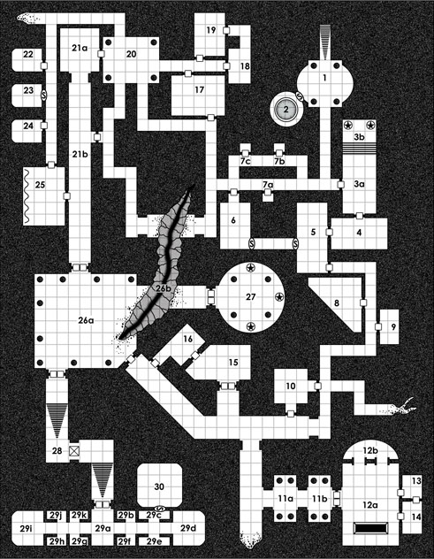 free D&D dungeon map