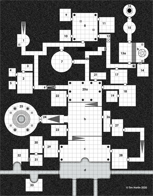 free D&D dungeon map