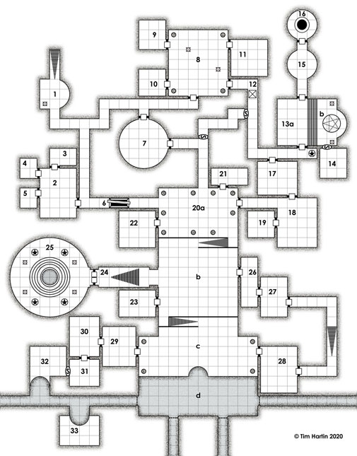 free D&D dungeon map