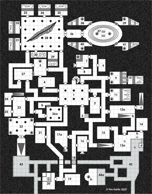 free D&D castle map