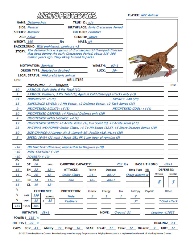 Deinonychus PDF