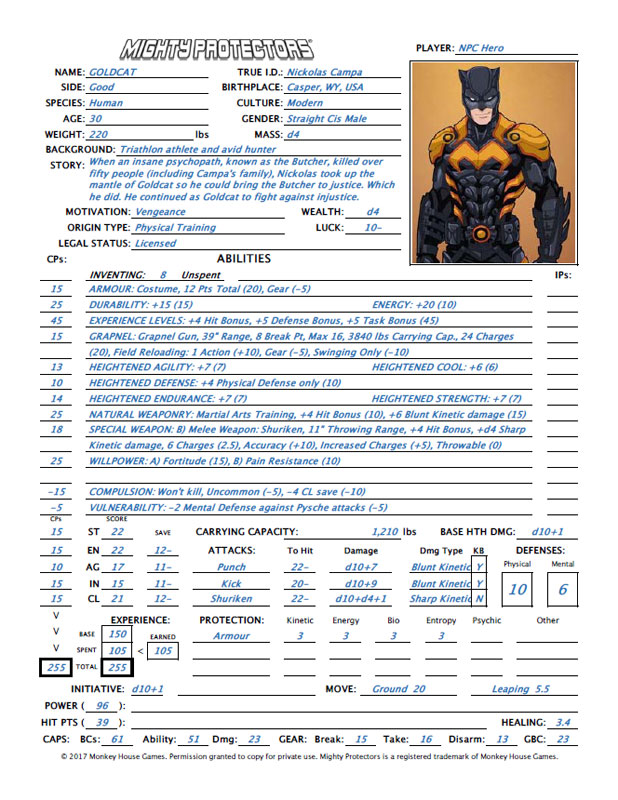 Goldcat hero PDF