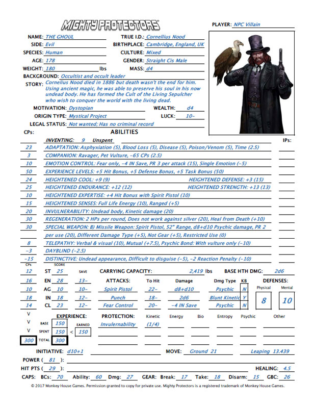 The Ghoul Villain PDF