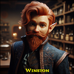 Winston, Halfling Store Owner NPC Image