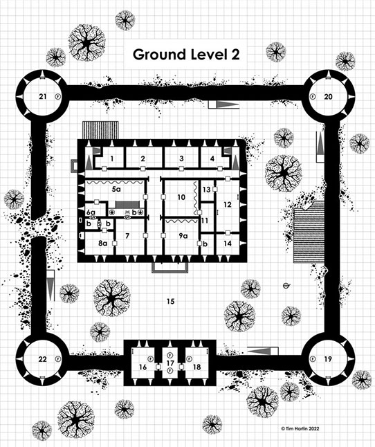 free D&D castle map