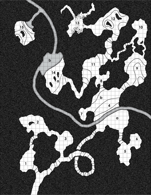 D&D caves map