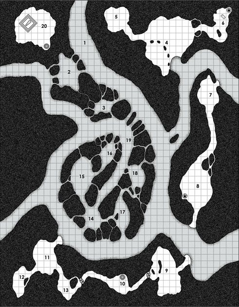 free D&D cavern map