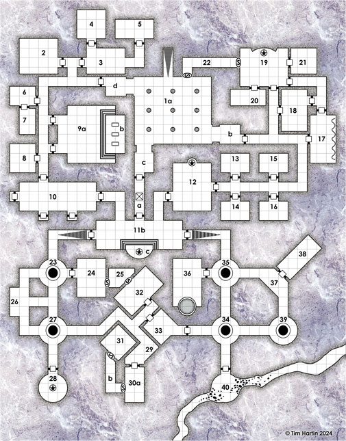 free D&D dungeon map