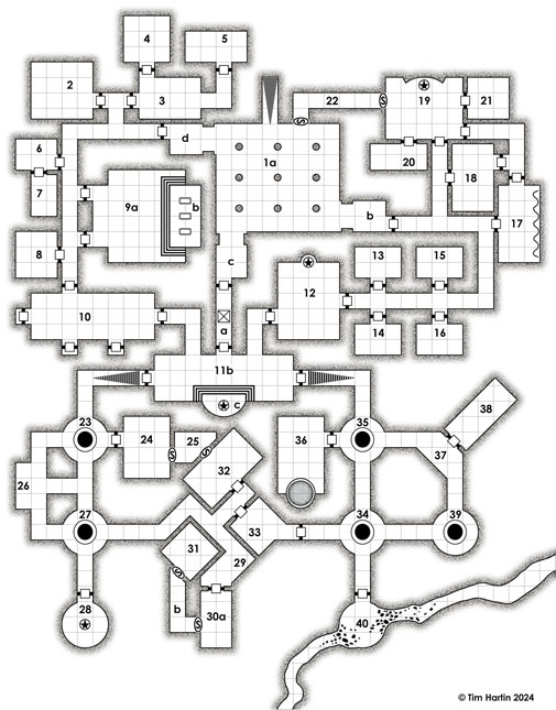 free D&D dungeon map