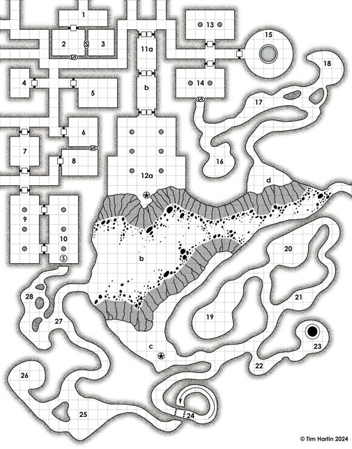 free D&D dungeon map