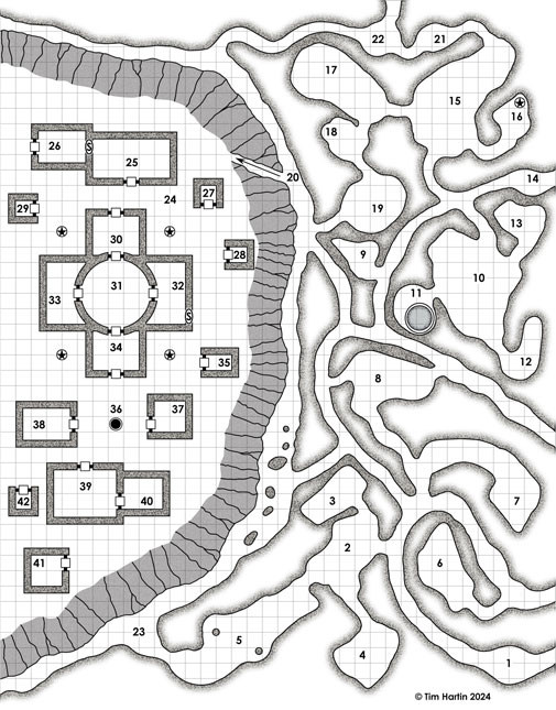 free D&D dungeon map