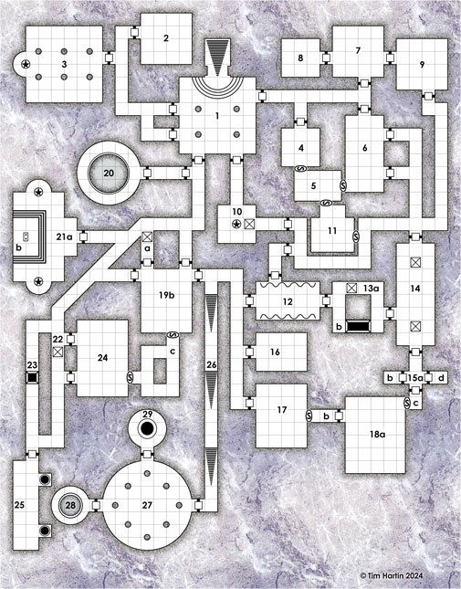 free D&D dungeon map