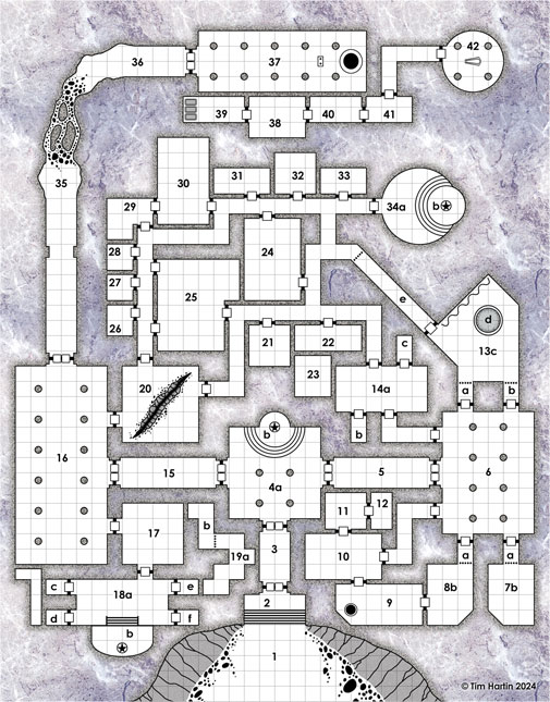 free D&D dungeon map