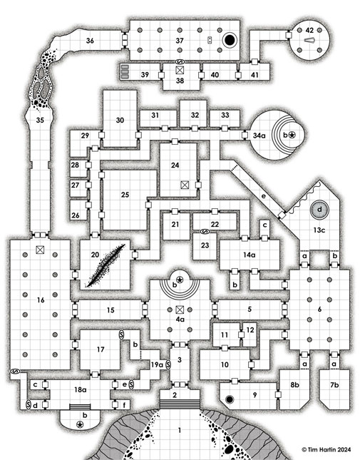 free D&D dungeon map