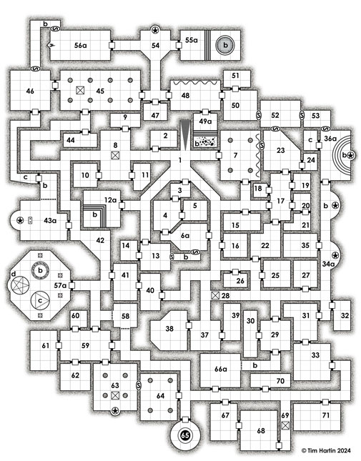 free D&D dungeon map