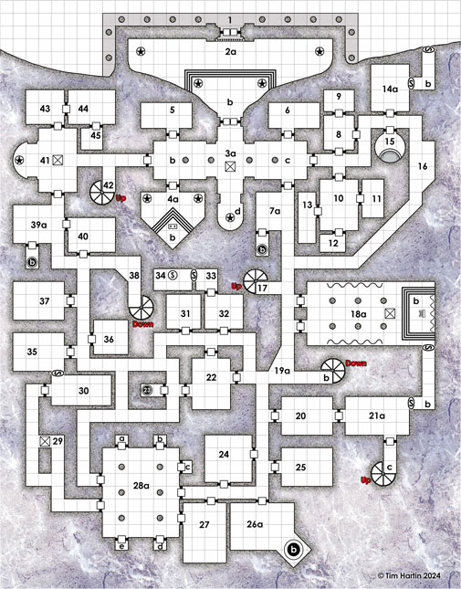 free D&D dungeon map