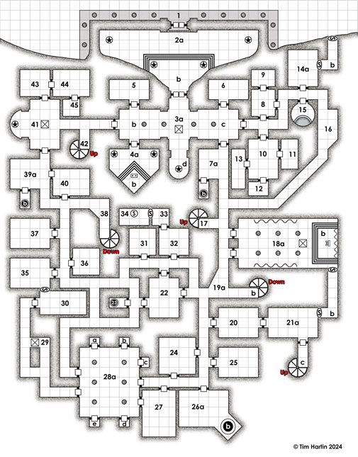 free D&D dungeon map