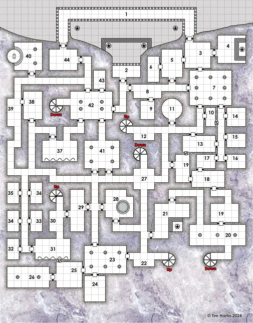 free D&D dungeon map