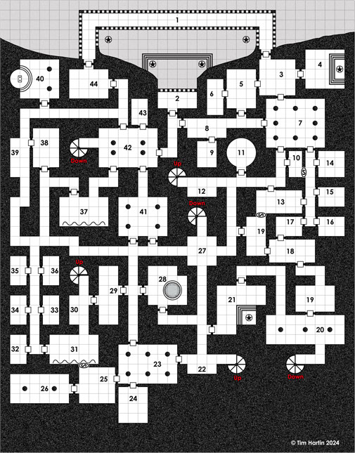 free D&D dungeon map