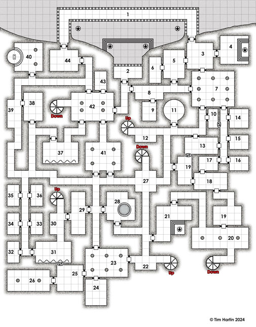 free D&D dungeon map