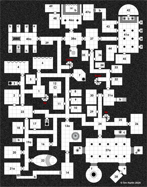 free D&D dungeon map