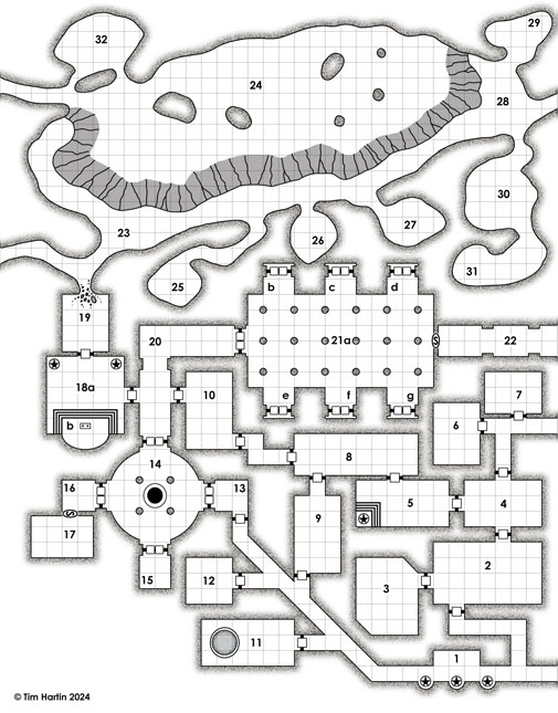 free D&D dungeon map