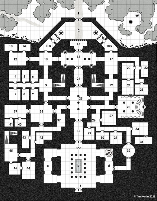 free D&D dungeon map