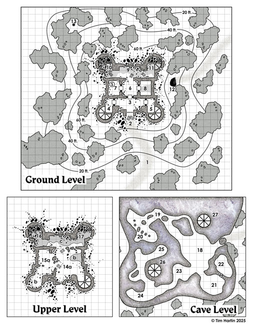 free D&D dungeon map