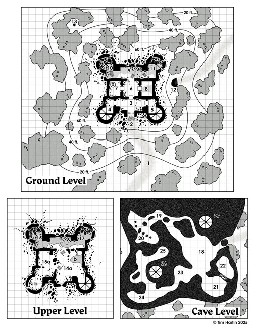 free D&D dungeon map