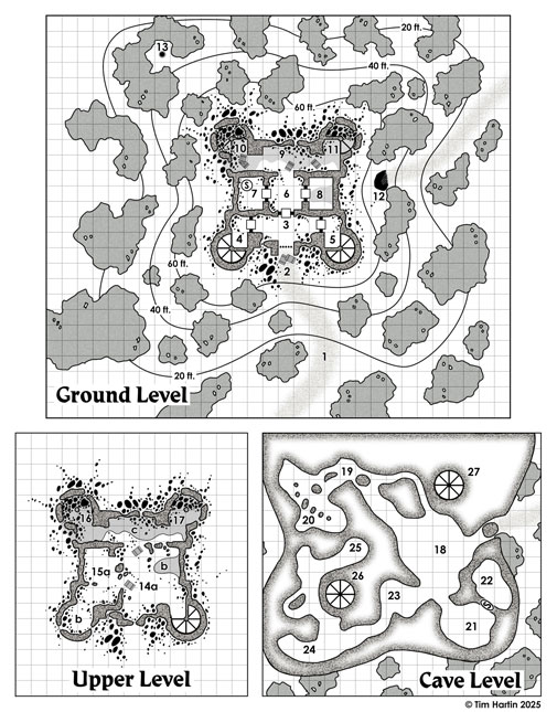 free D&D dungeon map